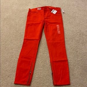Gap Red Legging Jean Size 25 NWT